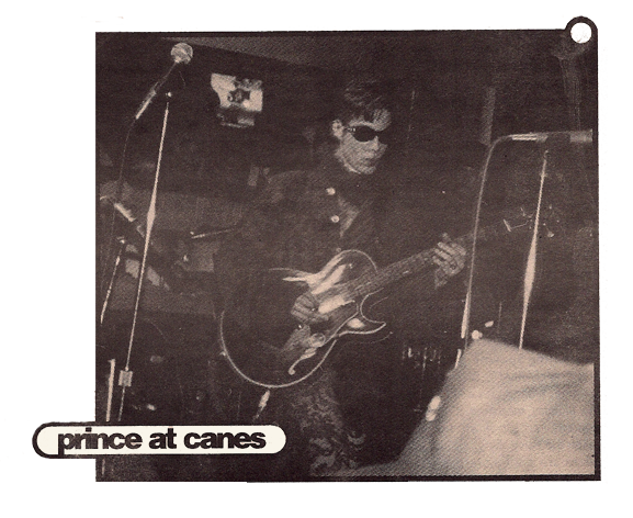Prince on Dave Carano's guitar